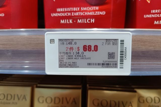 RF digital shelf label