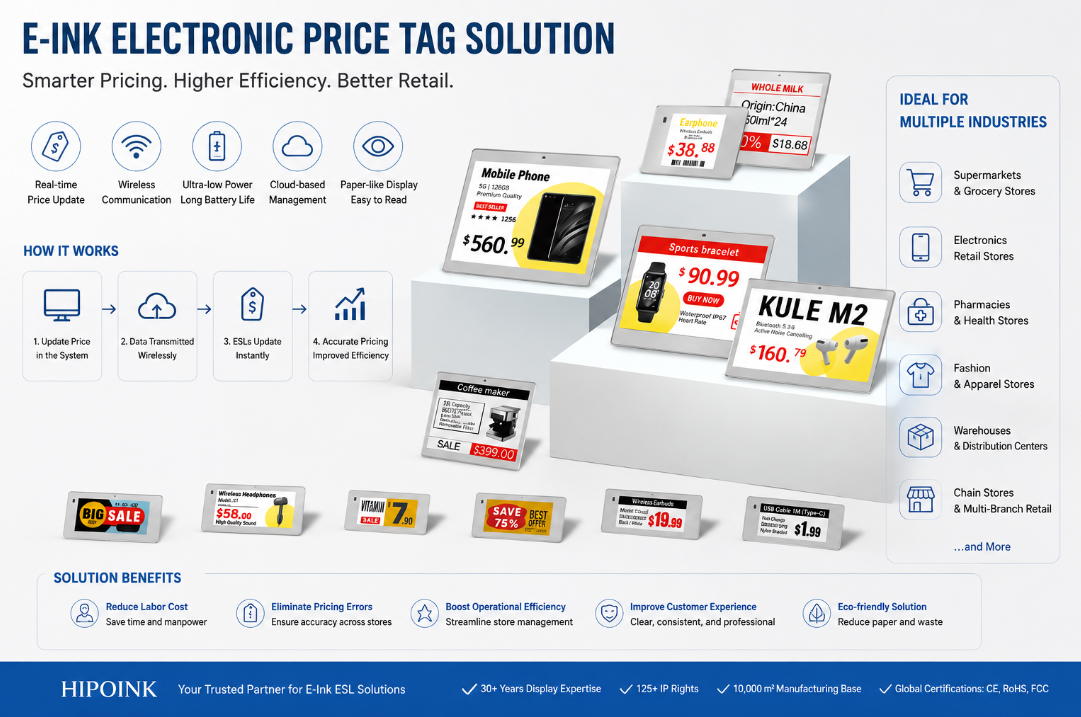 smart supermarket price tag system