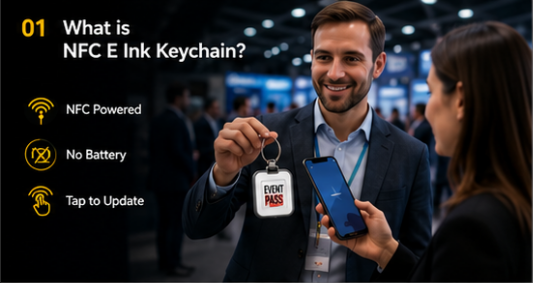 what is nfc e ink keychain
