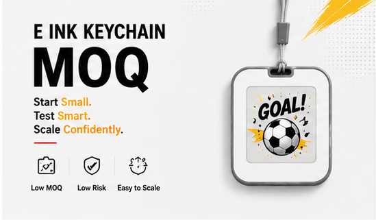 E ink keychain MOQ