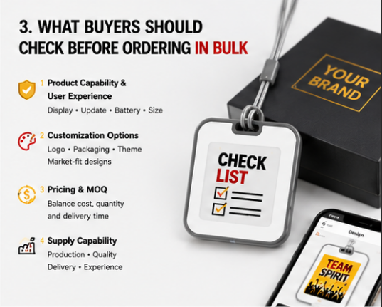 What Should Buyers Check Before Ordering E Ink Keychains in Bulk