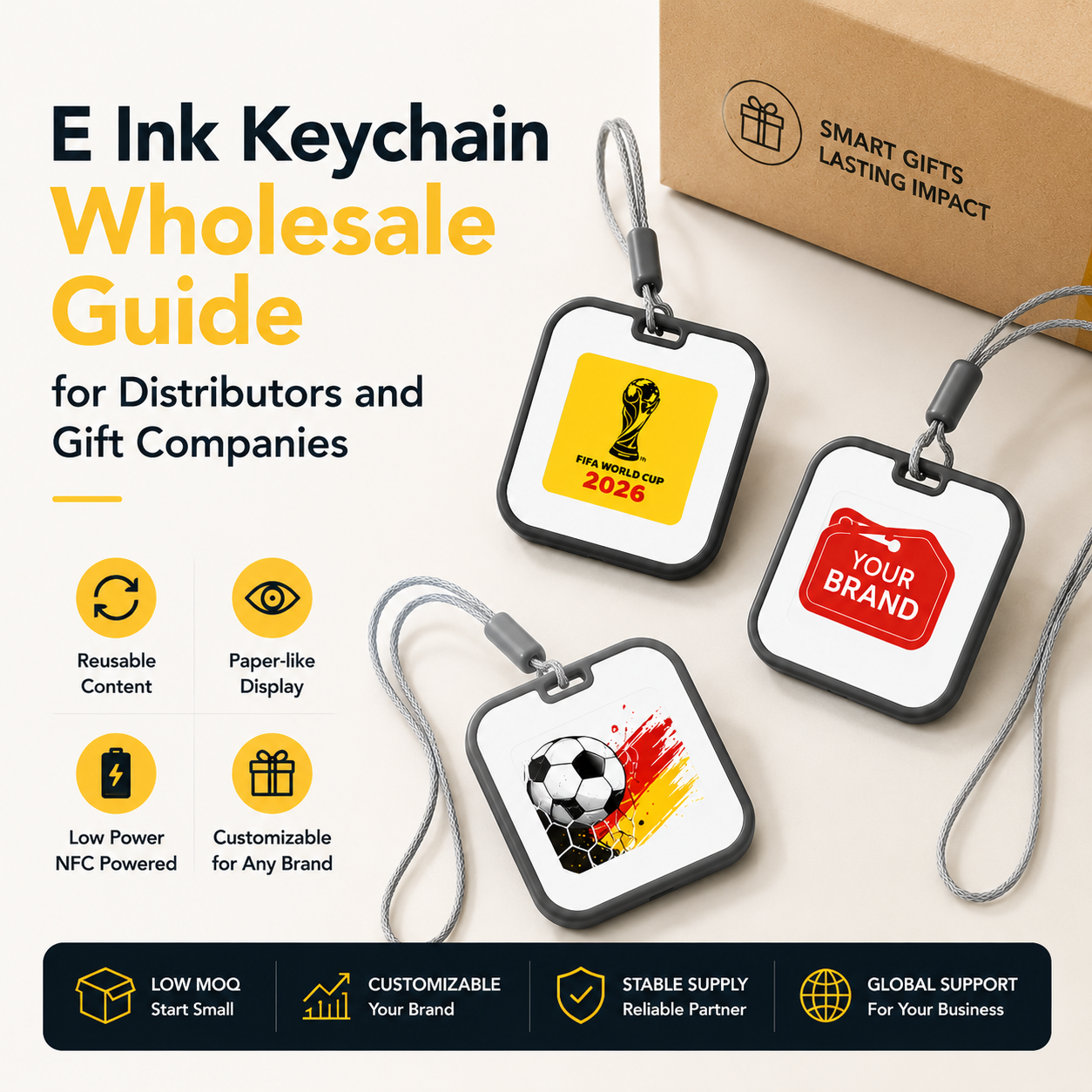 E ink keychain wholesale
