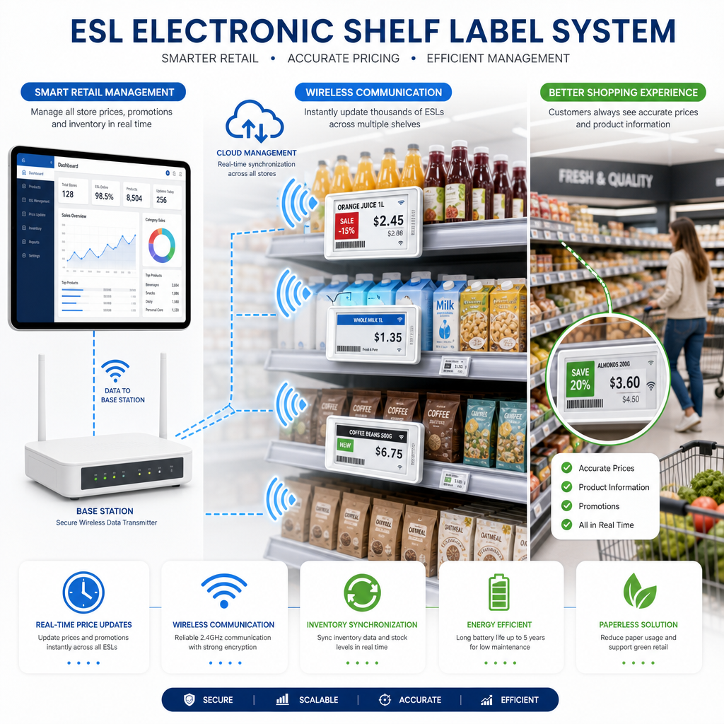 supermarket electronic shelf label