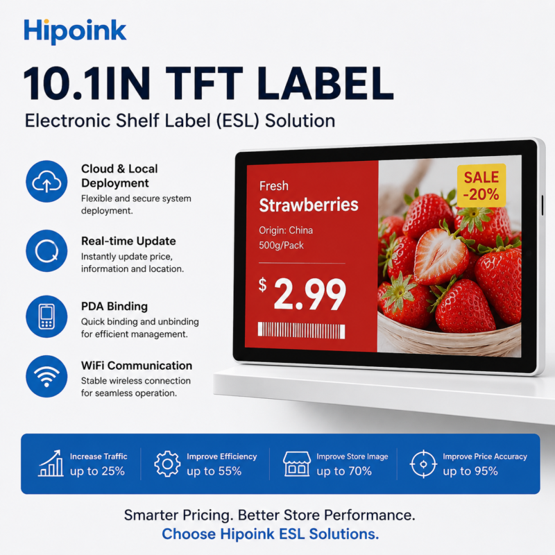 10.1 inch TFT label