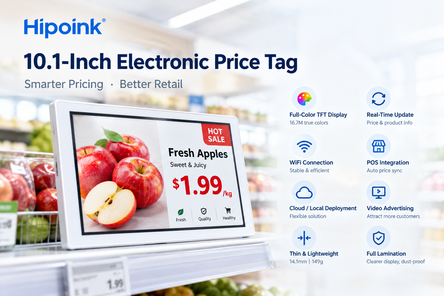 TFT electronic price tag