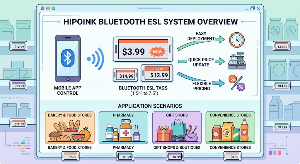 Bluetooth electronic shelf label