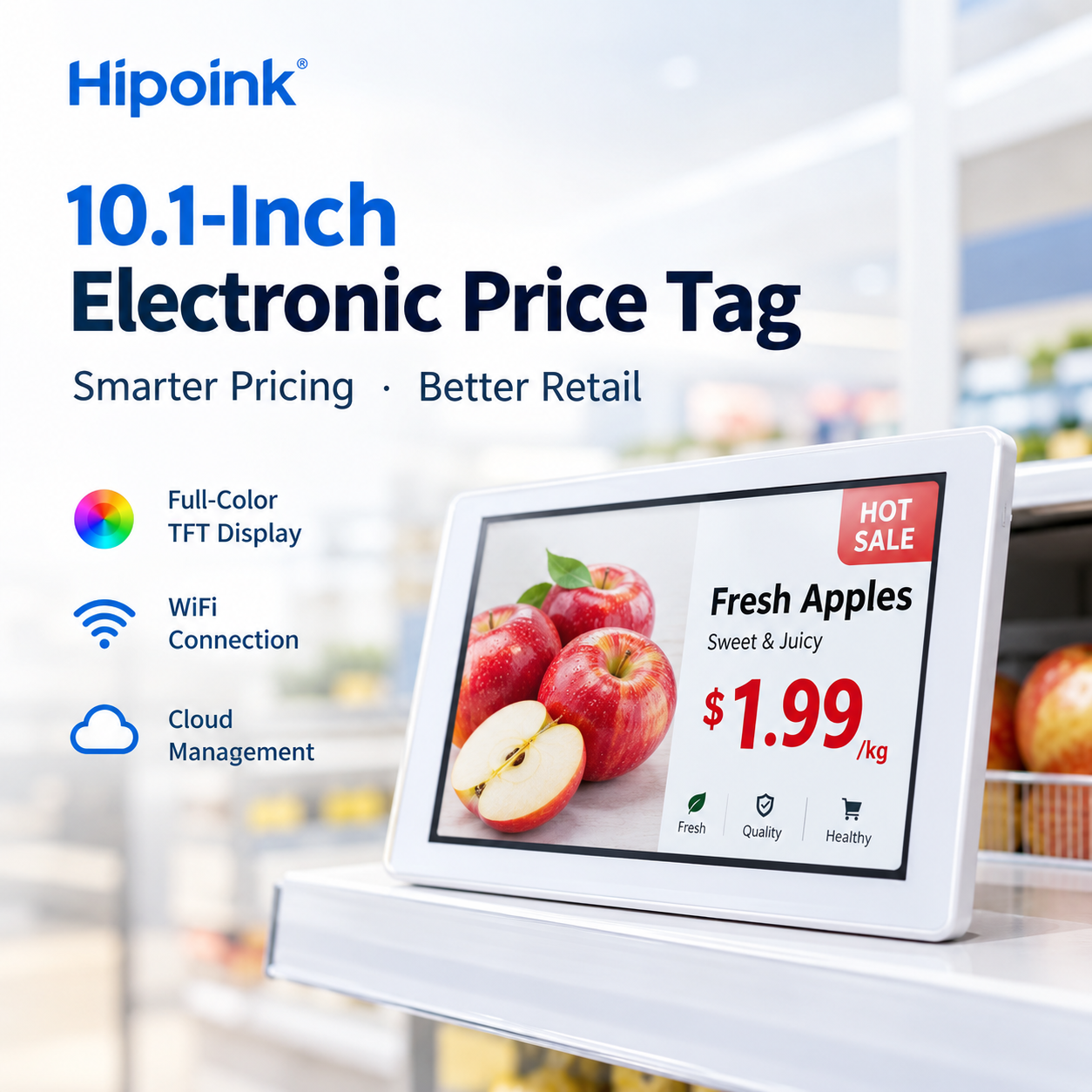full-color electronic shelf label